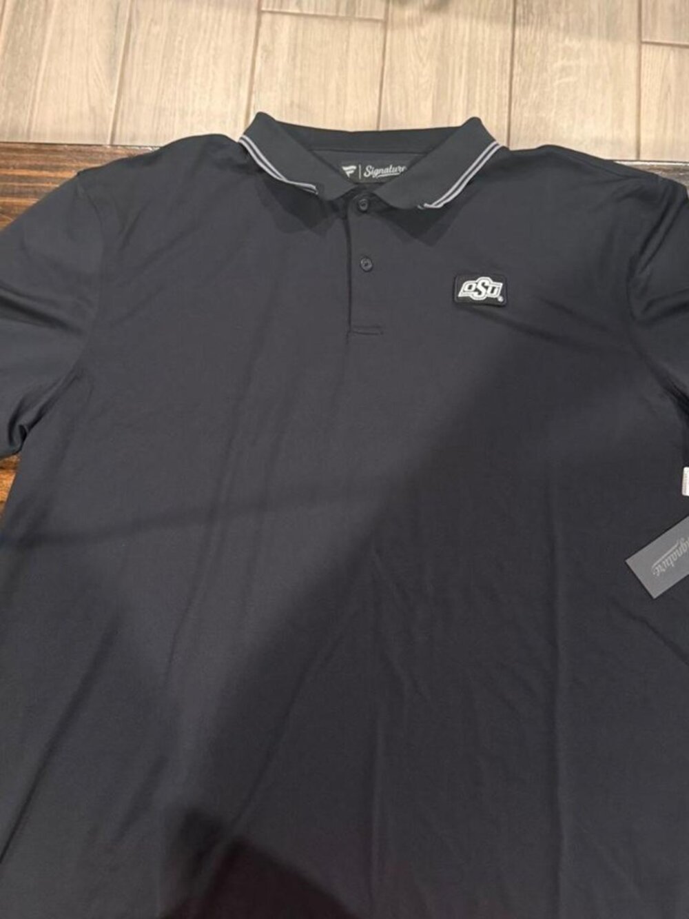 Fanatics Signature black Oklahoma State Cowboys polo shirt